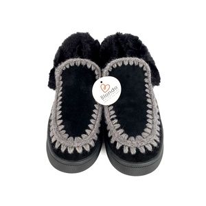 Blondo Faux Fur Lined Suede Wedge Moccasin Women's size 8.5